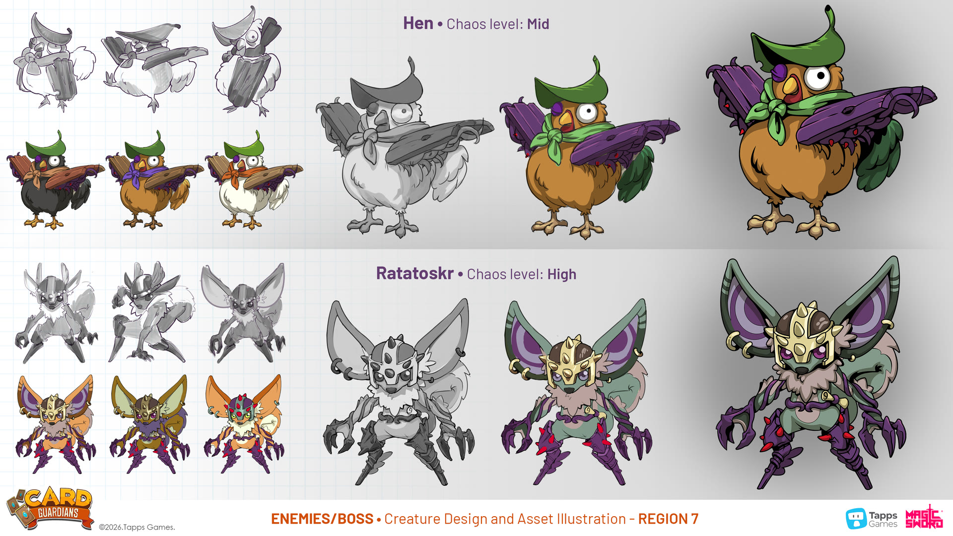 Enemy concept art for Card Guardians by Magic Sword Studio for Tapps Games (5 of 19)